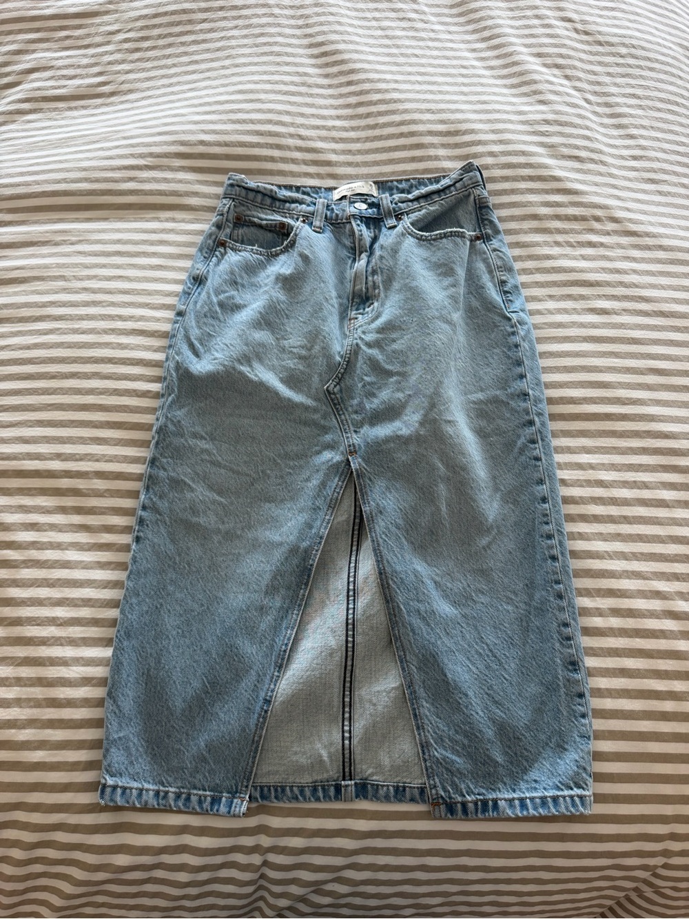 Abercrombie Denim Midi Skirt